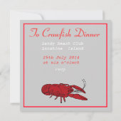 Invitation Cuisson à base de poisson cru (Dos)