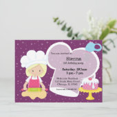 Invitation Cuisson * choisir la couleur arrière - plan (Debout devant)