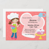 Invitation Cuisson * choisir la couleur arrière - plan (Devant / Derrière)