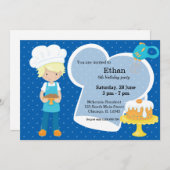 Invitation Cuisson * choisissez votre couleur arrière - plan (Devant / Derrière)