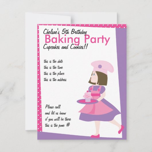 Invitation Cuisson Cutie-Purple (Devant)