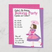 Invitation Cuisson Cutie-Purple (Devant / Derrière)