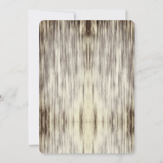 Invitation Cuisson d'huîtres Noir et Blanc Tout Usage (Dos)