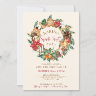 Invitation Cuit avec amour Pain d'épices Échange de biscuits