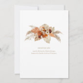 Invitation Cuivre brûlé orange beige bordeaux Rise and Shine (Dos)