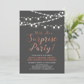Invitation Cuivre & Gris | Surprise 40e anniversaire de maria (Debout devant)