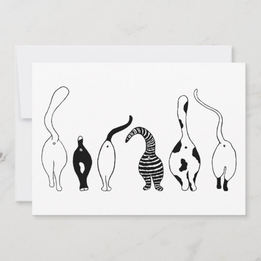 Invitation Culs de chat (Devant)