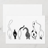 Invitation Culs de chat (Devant / Derrière)