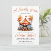 Invitation Cultivé localement, le Baby shower des fermiers d' (Debout devant)