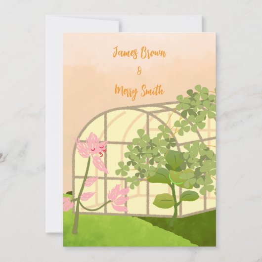 Invitation Cultiver ensemble mariage (Devant)