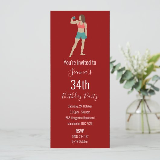 Invitation Culturisme (Debout devant)