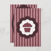 Invitation cupcake (Devant / Derrière)