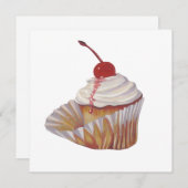 Invitation Cupcake (Devant / Derrière)