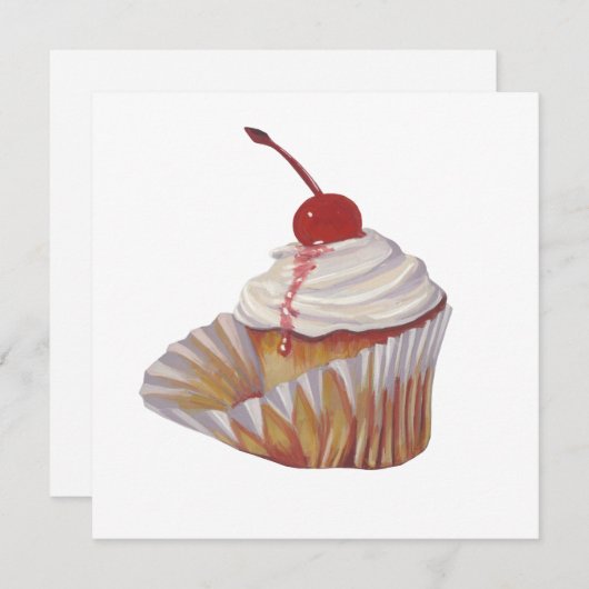 Invitation Cupcake (Devant / Derrière)