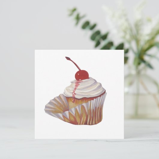 Invitation Cupcake (Debout devant)