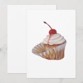Invitation Cupcake (Devant / Derrière)