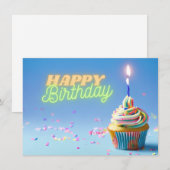 Invitation Cupcake (Devant / Derrière)
