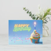 Invitation Cupcake (Debout devant)