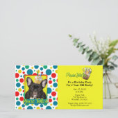 Invitation Cupcake 2 ans - French Bulldog (Debout devant)