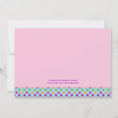 Invitation Cupcake 3e anniversaire de la fête (Dos)