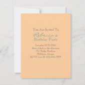 Invitation cupcake à fleurs victoriennes fête du thé anglais (Dos)