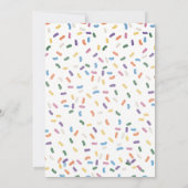 Invitation Cupcake avec pépites de couleur (Dos)