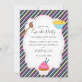 Invitation Cupcake Baking Birthday Party ajouter l'invitation (Devant)