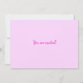 Invitation Cupcake bleu rose coloré 30e anniversaire (Dos)