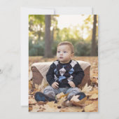 Invitation Cupcake Blue Boy Photo 1ère fête d'anniversaire (Dos)