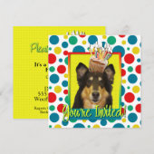 Invitation Cupcake - Collie - Caroline (Devant / Derrière)