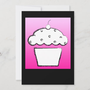 Invitation cupcake de cerise