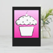 Invitation cupcake de cerise (Debout devant)