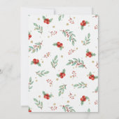 Invitation Cupcake de la fête de pâtisserie de Noël (Dos)