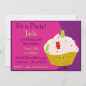 Invitation Cupcake de l'ours gommé (Devant)