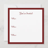 Invitation Cupcake de vacances (Dos)