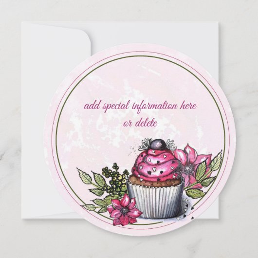 Invitation Cupcake Dessert Party (Dos)