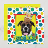 Invitation Cupcake d'invitation - Boxer - Vindy (Devant / Derrière)