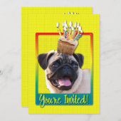 Invitation Cupcake d'invitation - Carlin (Devant / Derrière)