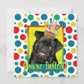 Invitation Cupcake d'invitation - Carlin - Ruffy (Devant)