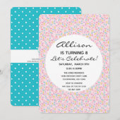 Invitation Cupcake Fille Cupcake Anniversaire Gâteau (Devant / Derrière)