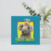 Invitation Cupcake - Koala (Debout devant)
