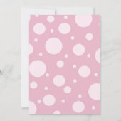 Invitation Cupcake & Pois - Vert (Dos)