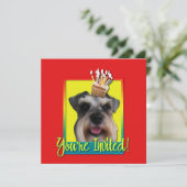 Invitation Cupcake - Schnauzer (Debout devant)
