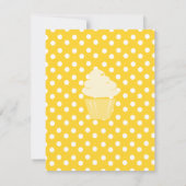 Invitation Cupcake Shaping Up Joliment (Dos)