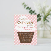 Invitation Cupcake Shaping Up Joliment (Debout devant)