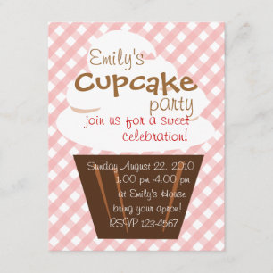 Invitation Cupcake Shaping Up Joliment