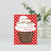 Invitation Cupcake Shaping Up Joliment (Debout devant)