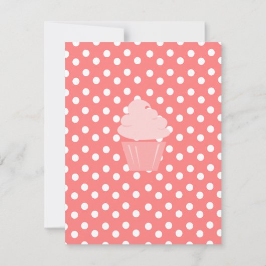 Invitation Cupcake Shaping Up Joliment (Dos)