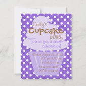 Invitation Cupcake Shaping Up Joliment (Devant)