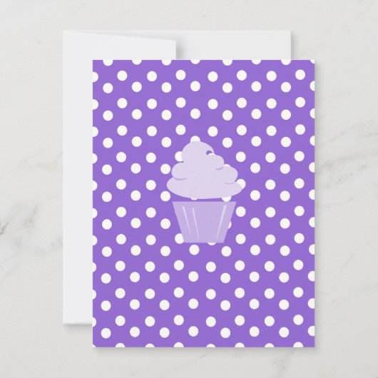 Invitation Cupcake Shaping Up Joliment (Dos)